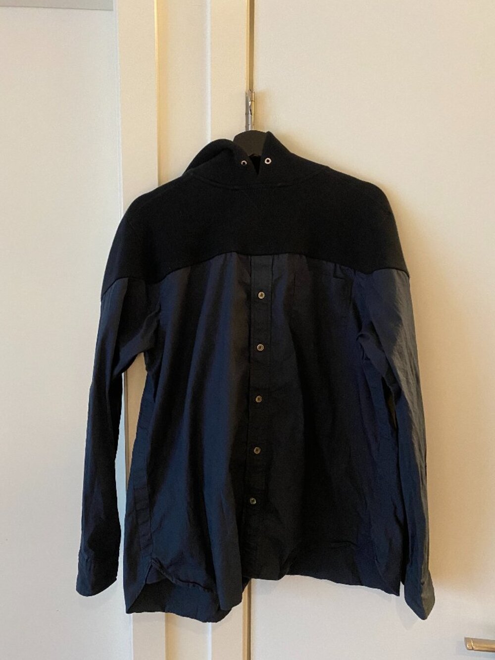 Sacai size 3 (medium) long-sleeved shirt hoodie